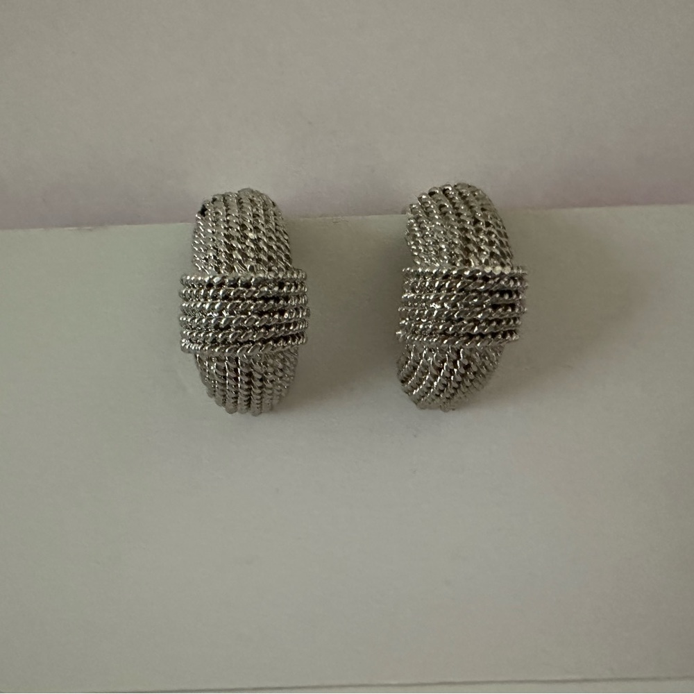 EUC Silver Color Clip On Earrings